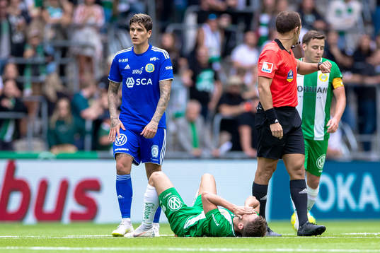 Hammarbys Alexander Kacaniklic har ont