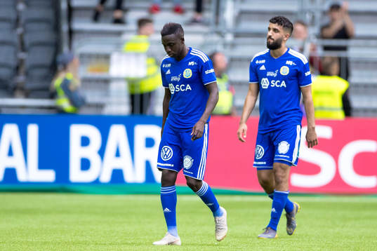 Sundsvalls Pa Konate och Omar Eddahri deppar