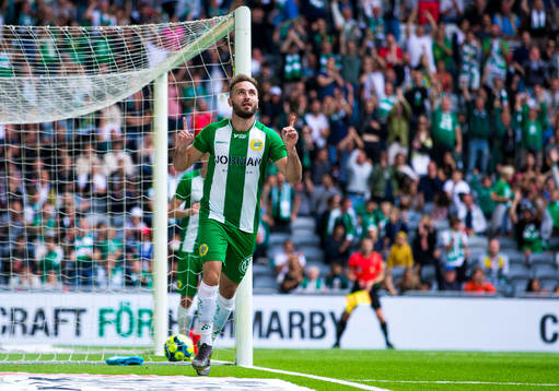 Hammarbys Muamer Tankovic jublar