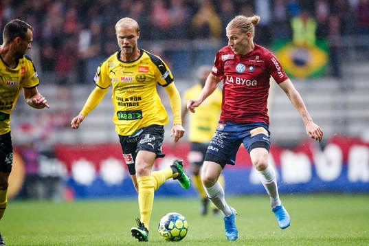 Örgrytes Gustav Ludwigson och Mjällbys Viktor Gustafson
