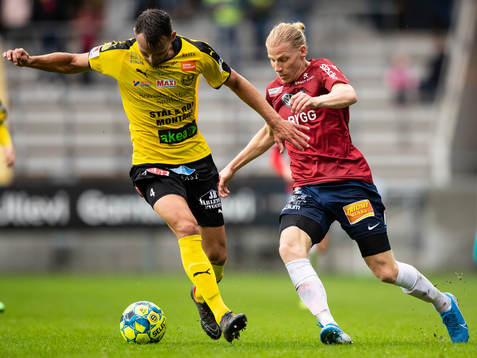 Mjällbys Max Watson och Örgrytes Gustav Ludwigson