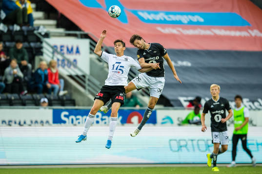 Torgeir Børven of Odd and Marius Lundemo of Rosenborg