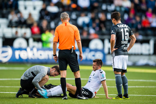 Vebjørn Alvestad Hoff of Odd in pain