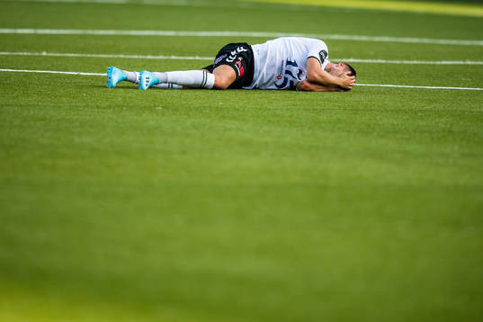 Vebjørn Alvestad Hoff of Odd in pain