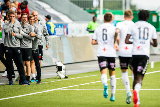 Jan Frode Nornes, assistant coach of Odd,  celebrates