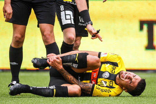 Häckens Ahmed Yasin har ont