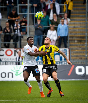 Örebros Kevin Wright och Häckens Alexander Faltsetas