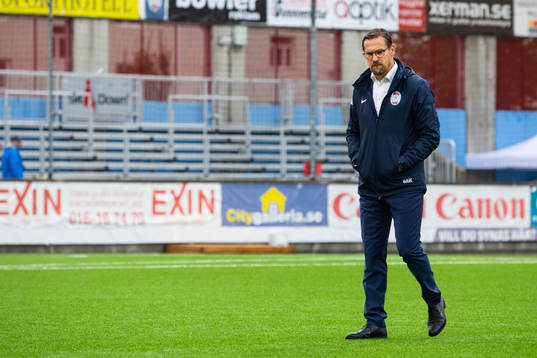 Eskilstunas tränare Magnus Karlsson deppar