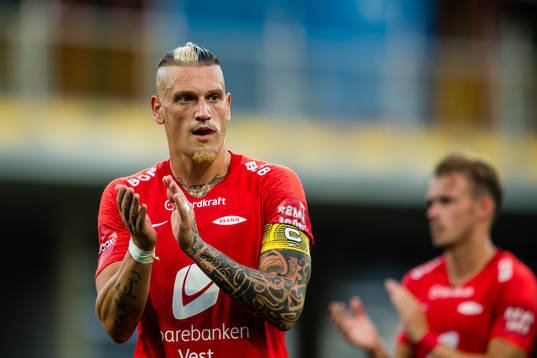Vito Wormgoor of Brann looks dejected