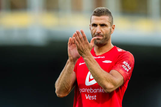 Azar Karadas of Brann looks dejected