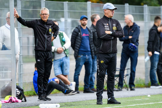 Elfsborgs U17 tränare Tony Lundqvist  och Hans Lindbom