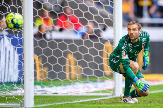 Kalmars målvakt Lucas Hägg-Johansson