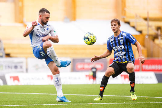 IFK Norrköpings Sead Haksabanovic och Sirius Sam Lundholm
