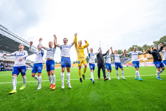 IFK Norrköpings spelare jublar