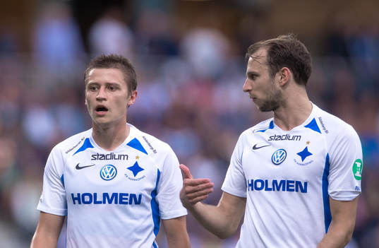 IFK Norrköpings Simon Thern och Lars Krogh Gerson