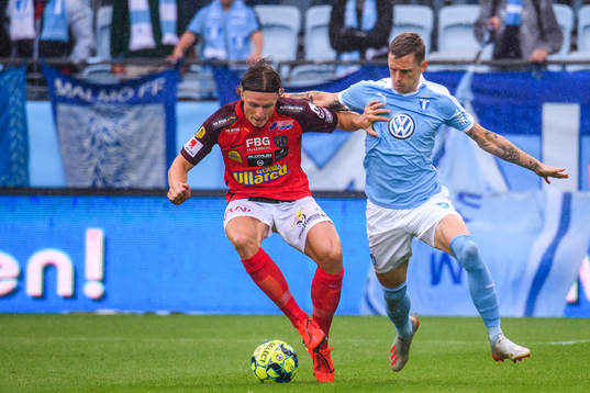 Falkenbergs Carl Johansson och Malmö FFs Sören Rieks
