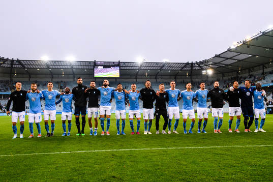 Malmö FFs spelare jublar