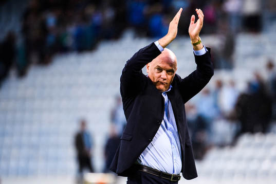 Malmö FFs tränare Uwe Rösler jublar