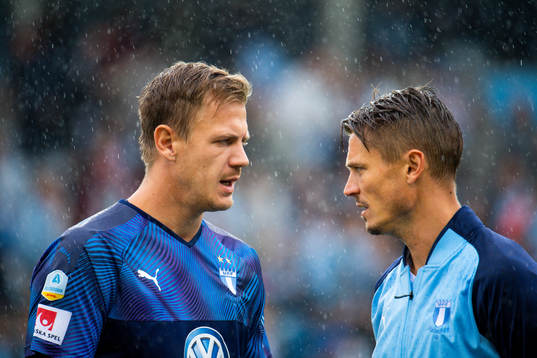 Malmö FFs Johan Dahlin och Markus Rosenberg