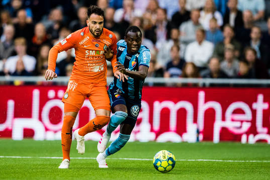 AFC Eskilstunas Dzenis Kozica och Djurgårdens Edward