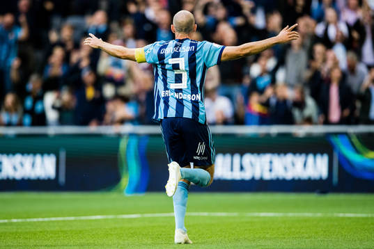 Djurgårdens Marcus Danielson jublar