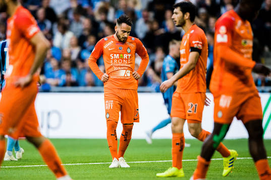 AFC Eskilstunas Dzenis Kozica och Anel Rashkaj deppar
