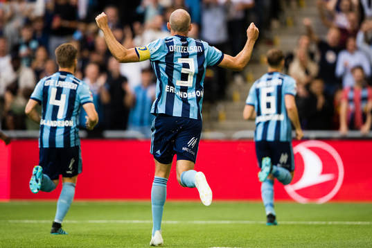 Djurgårdens Jacob Une Larsson, Marcus Danielson och Jesper