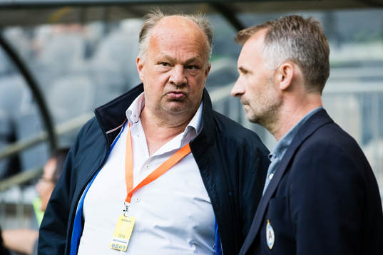 AFC Eskilstunas ordförande Alex Ryssholm och tränare