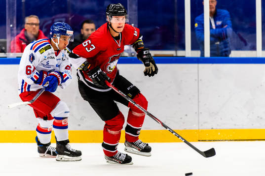 Oskarshamns David Goodwin och  Malmö Redhawks Fredrik