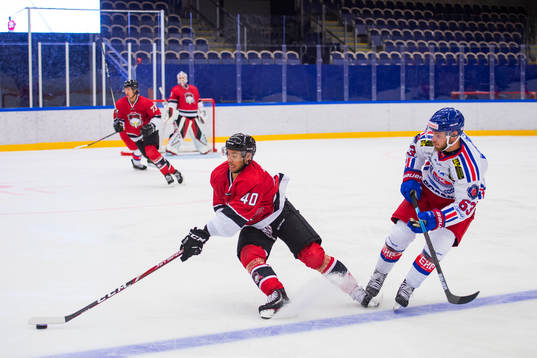 Malmö Redhawks Jesper Jensen och Oskarshamns Robin