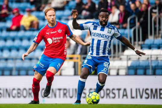 Helsingborgs Alexander Farnerud och IFK Göteborgs Giorgi