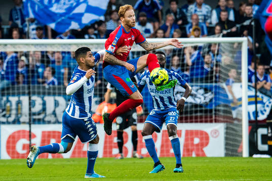 Helsingborgs Alexander Farnerud och IFK Göteborgs Hosam