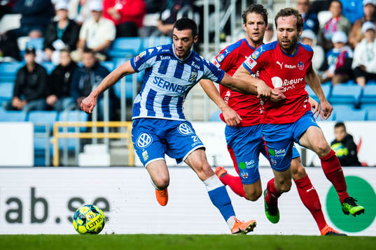 IFK Göteborgs Giorgi Kharaishvili och Helsingborgs Anders