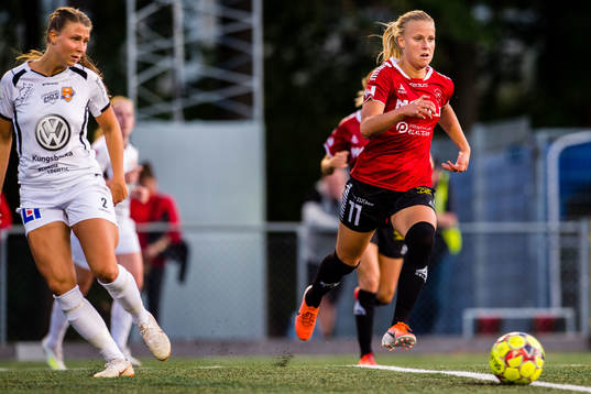 Kungsbackas Emilia Hjertberg och Limhamn Bunkeflos Sophie