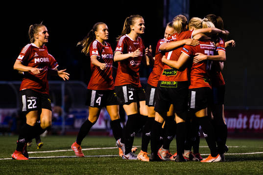 Limhamn Bunkeflos spelare jublar