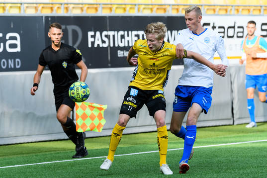 Elfsborgs Kevin Liimatainen och Värnamos David Danielsson