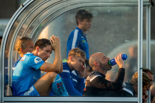 Daniel Edvardsen of Sandnes Ulf looks dejected