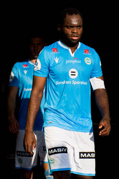 Christian Landu-Landu of Sandnes Ulf at half time