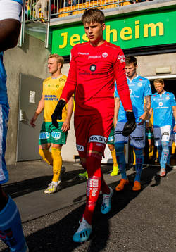Goalkeeper Markus Vassøy Nilsen of Sandnes Ulf
