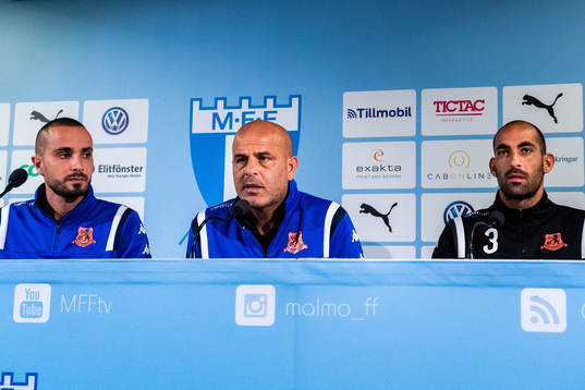 Josef Abuksis, head coach and Dan Mori of Bnei Yehuda