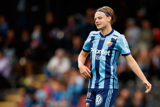 Djurgårdens Oscar Pettersson jublar