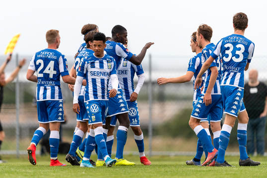 IFK Göteborgs spelare jublar