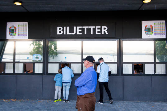 The ticket office of Malmö New Stadium