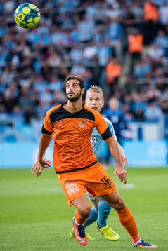 Avishay Cohen of Bnei Yehuda and Oscar Lewicki of Malmö FF