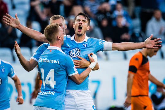 Markus Rosenberg of Malmö FF celebrates