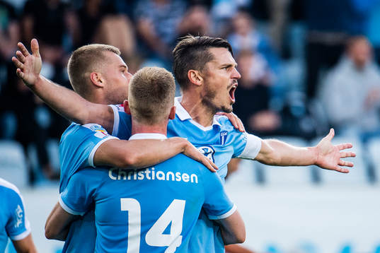 Markus Rosenberg of Malmö FF celebrates
