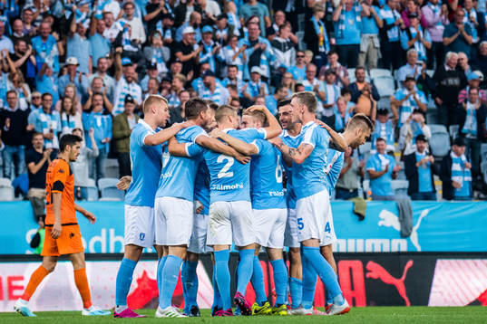 Players of Malmö FF celebrates