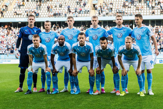 The starting eleven of Malmö FF