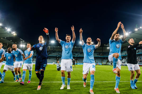 Players of Malmö FF celebrates