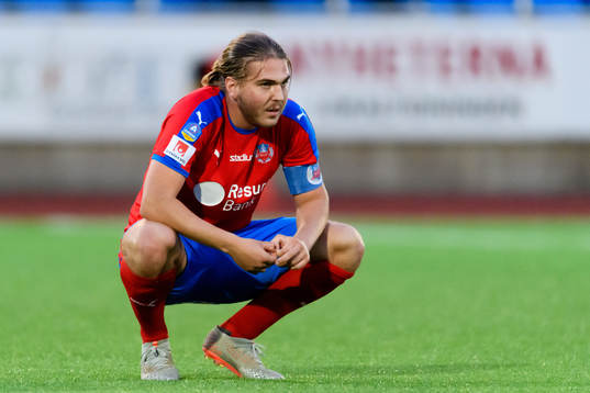 Helsingborgs Charlie Weberg deppar